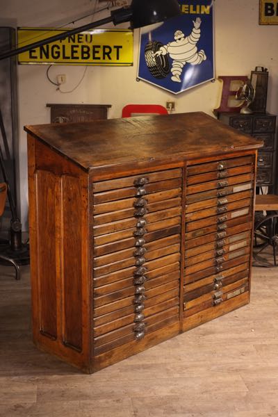 meuble imprimerie ancien